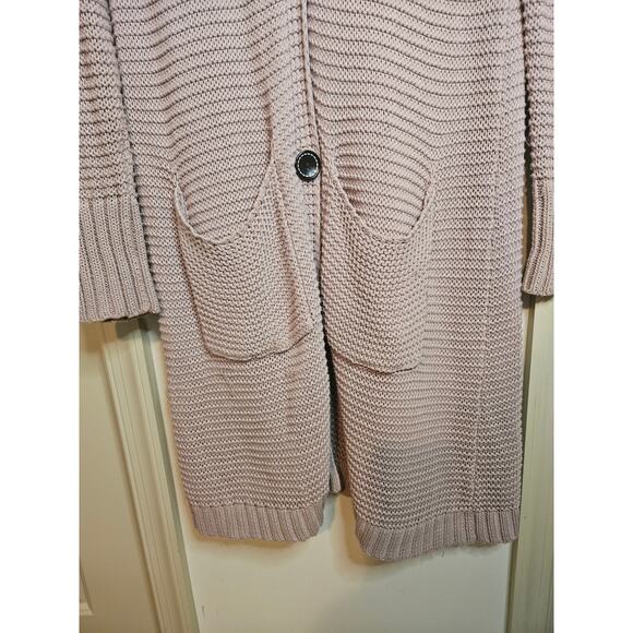 Easel Dusty Rose Duster Sweater Size S/M - Picture 6 of 7